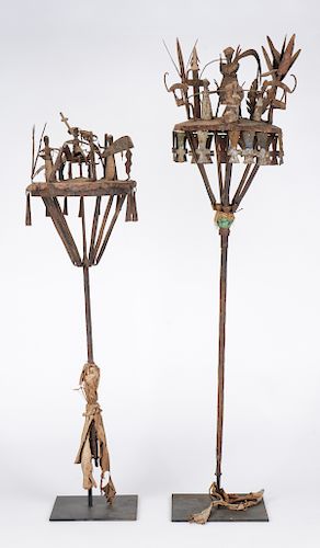 AFRICAN FON IRON ALTARS, BENIN,