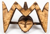 AFRICAN GABON KWELE EKUK MASK