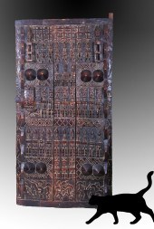 AFRICAN GRANARY DOGON DOOR - M