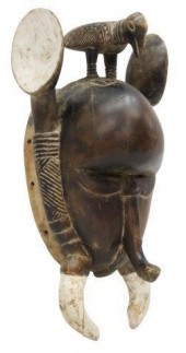 AFRICAN GURO CARVED ELEPHANT M