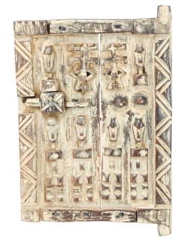 AFRICAN HAND CARVED AND PAINTED