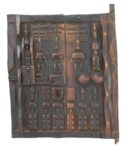 AFRICAN HAND CARVED DOGON GRANARY