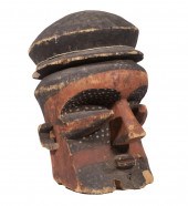 AFRICAN HEAD WOOD CARVING Pend