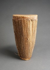 AFRICAN HIDE AND ROPE MOUNTED