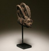 African Igbo carved wooden spi