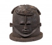 AFRICAN INITIATION HELMET MASK