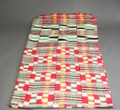 AFRICAN KENTE CLOTH 63 X 34 IN