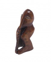 AFRICAN KONGO CARVED IVORY FIG