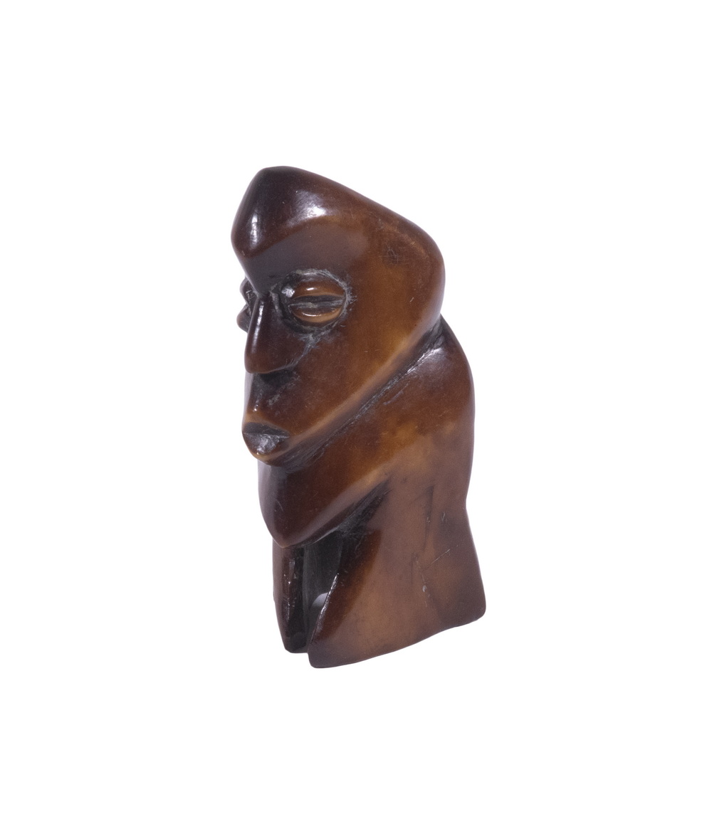 AFRICAN KONGO CARVED IVORY FIGURINE