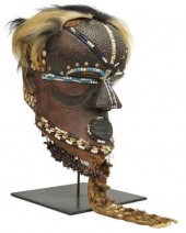 AFRICAN KUBA BWOOM HELMET MASK