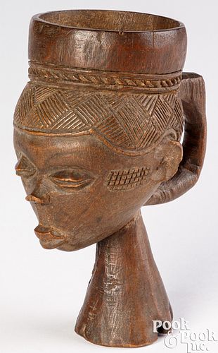 AFRICAN KUBA CARVED CEREMONIAL