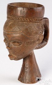 AFRICAN KUBA CARVED CEREMONIAL
