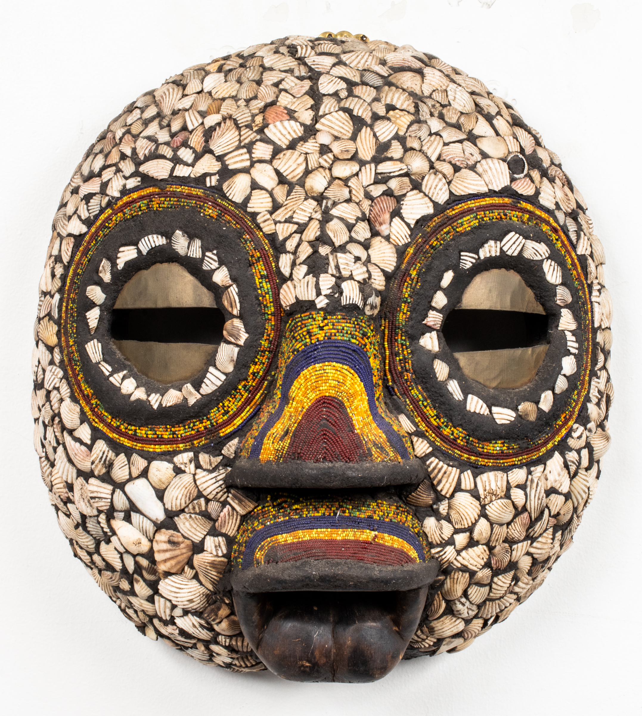 AFRICAN LUBA LARGE MOON MASK,