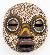 AFRICAN LUBA LARGE MOON MASK,