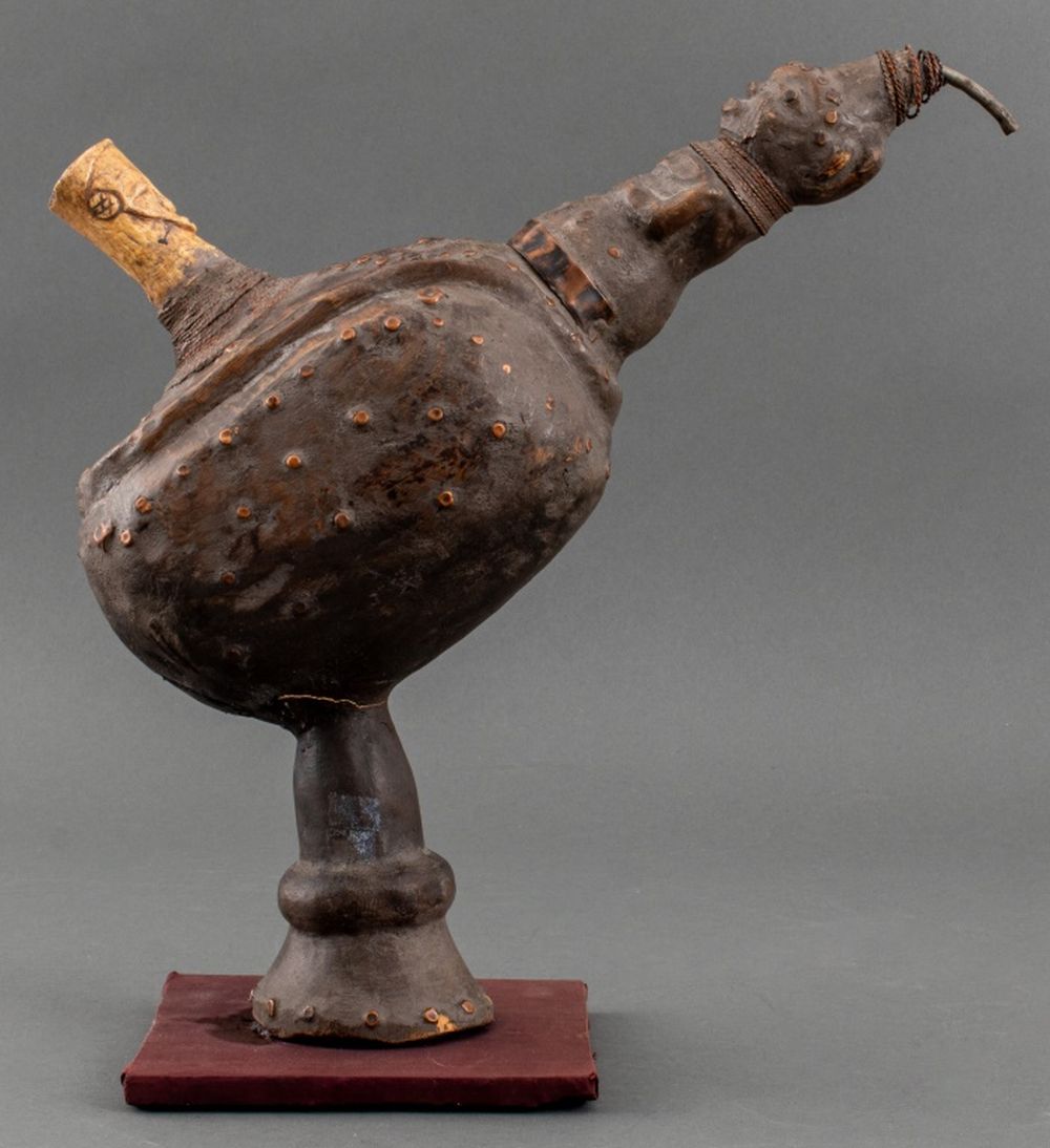 AFRICAN LUBA WOOD, COPPER, BONE