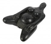 AFRICAN MARBLE CARVING OF RECL