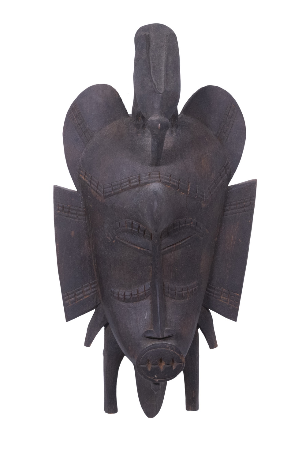 AFRICAN MASK, CARVED WOOD Ivory
