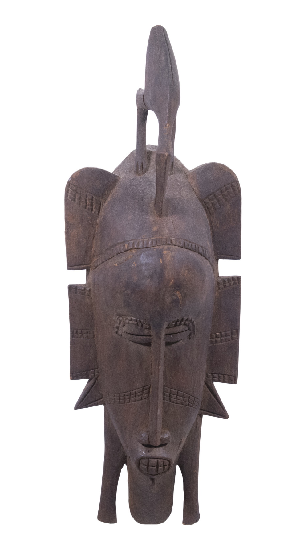 AFRICAN MASK, CARVED WOOD Ivory