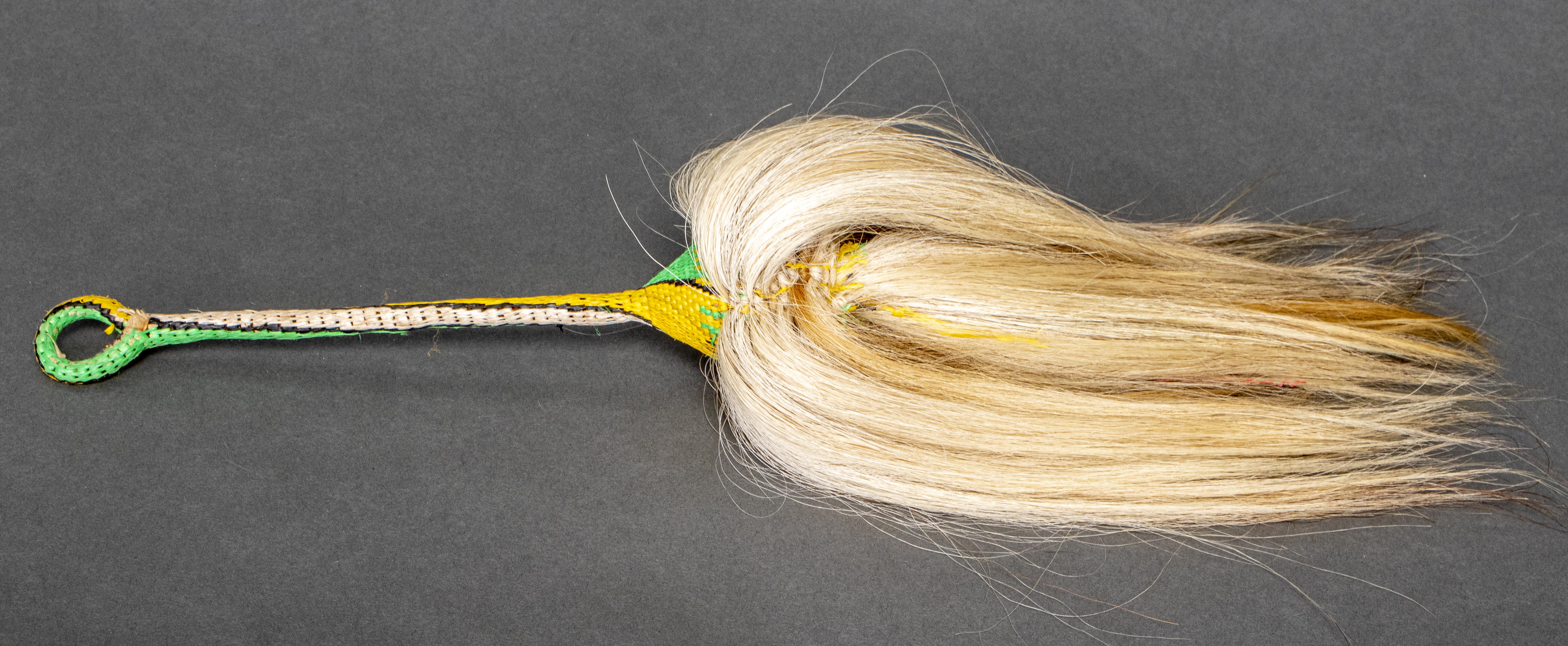 AFRICAN MULTICOLOR FLY WHISK WITH