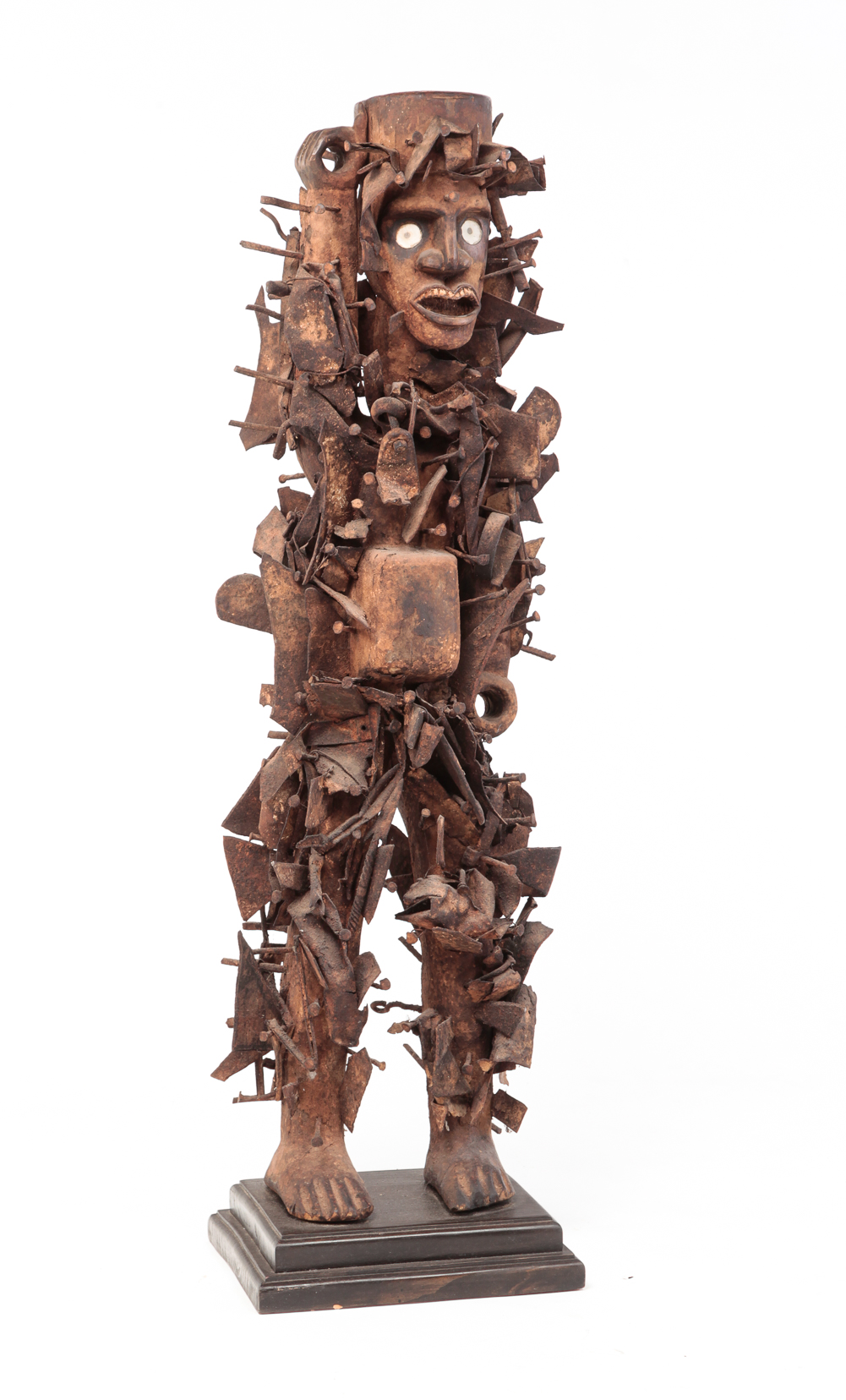 AFRICAN NAIL FETISH FIGURE. Congo