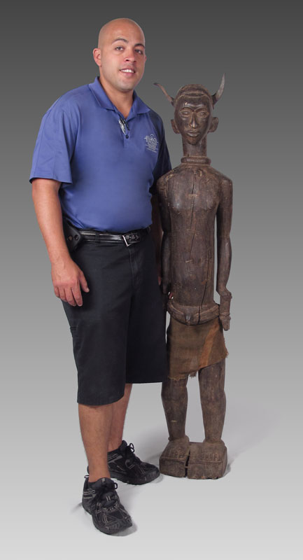 AFRICAN NIGERIA EKOI FIGURE: 5'