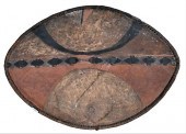 AFRICAN PAINTED LEATHER SHIELD