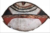 AFRICAN PAINTED LEATHER SHIELD