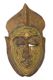 AFRICAN PASSPORT BEADED MASK B