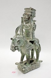 AFRICAN PATINATED BRONZE HORSE