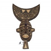 AFRICAN POLYCHROMED WOOD MASK