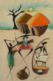 AFRICAN SCHOOL, 20TH CENTURY,