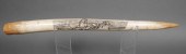 AFRICAN SCRIMSHAW ELEPHANT IVO