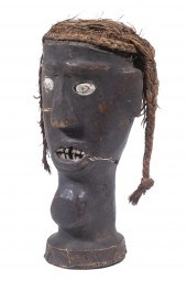 AFRICAN SCULPTURE Ekoi Head, E
