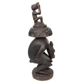 AFRICAN SENUFO CARVED WOOD CON