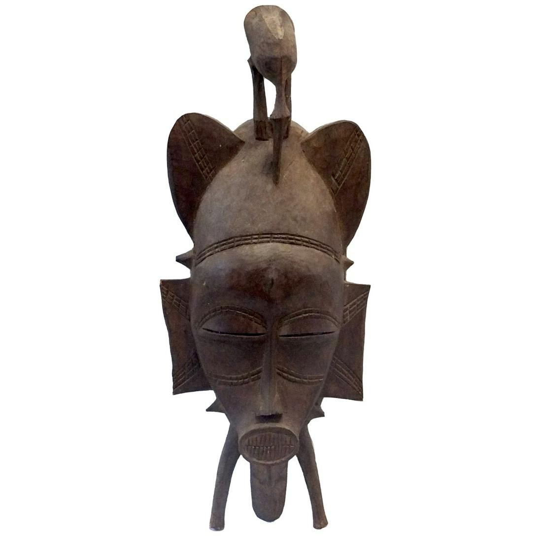 AFRICAN (SENUFO PEOPLE) CARVED