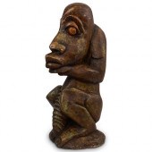 AFRICAN SHONA CARVED STONE FIG