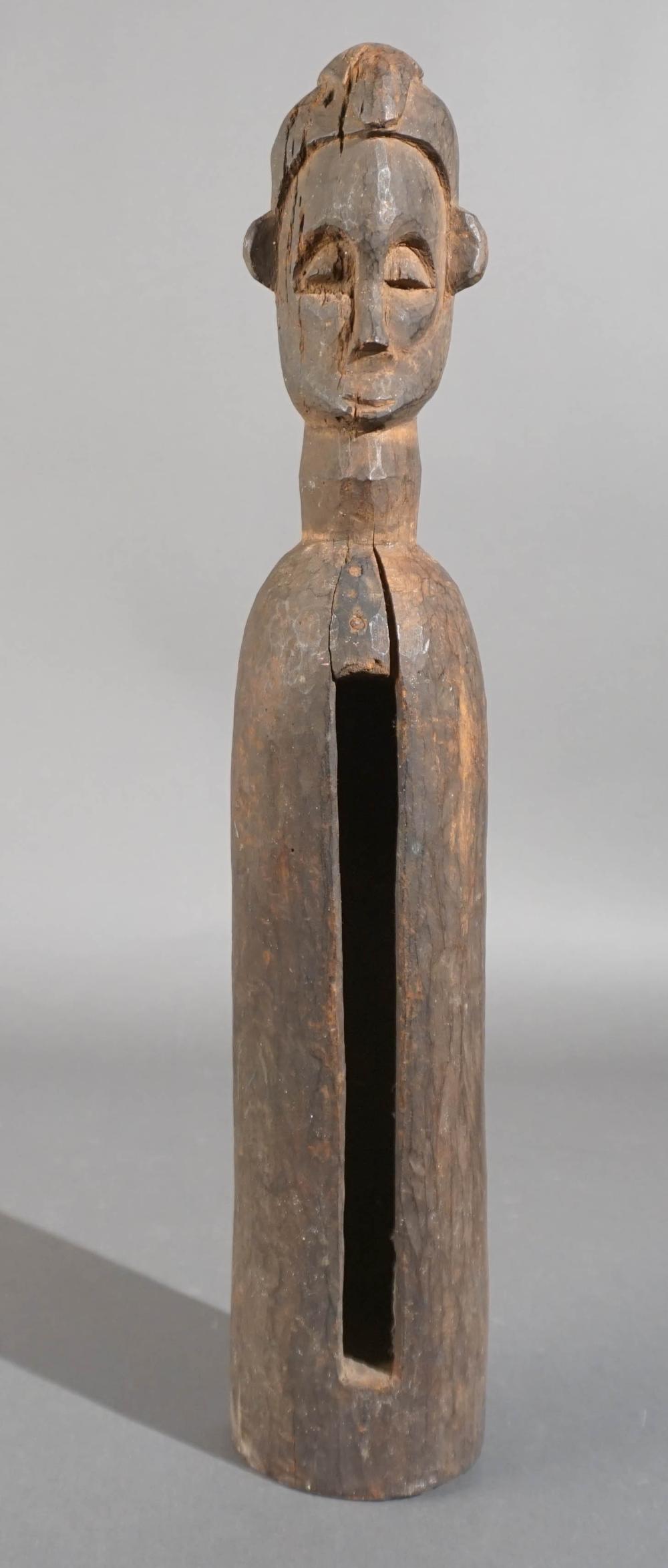 AFRICAN SLIT DRUM, H: 20 IN.