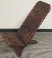 AFRICAN STYLE CARVED WOOD PALA