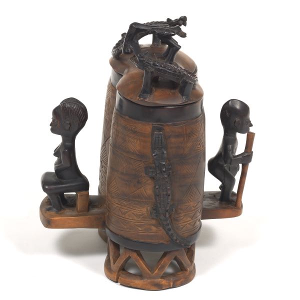 AFRICAN TAMBOTIE WOOD CEREMONIAL