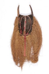 AFRICAN TOMA HORNED RELIQUARY,