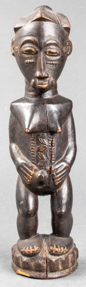 AFRICAN TRIBAL CARVED WOOD FER