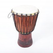 AFRICAN TRIBAL DJEMBE DRUM WIT