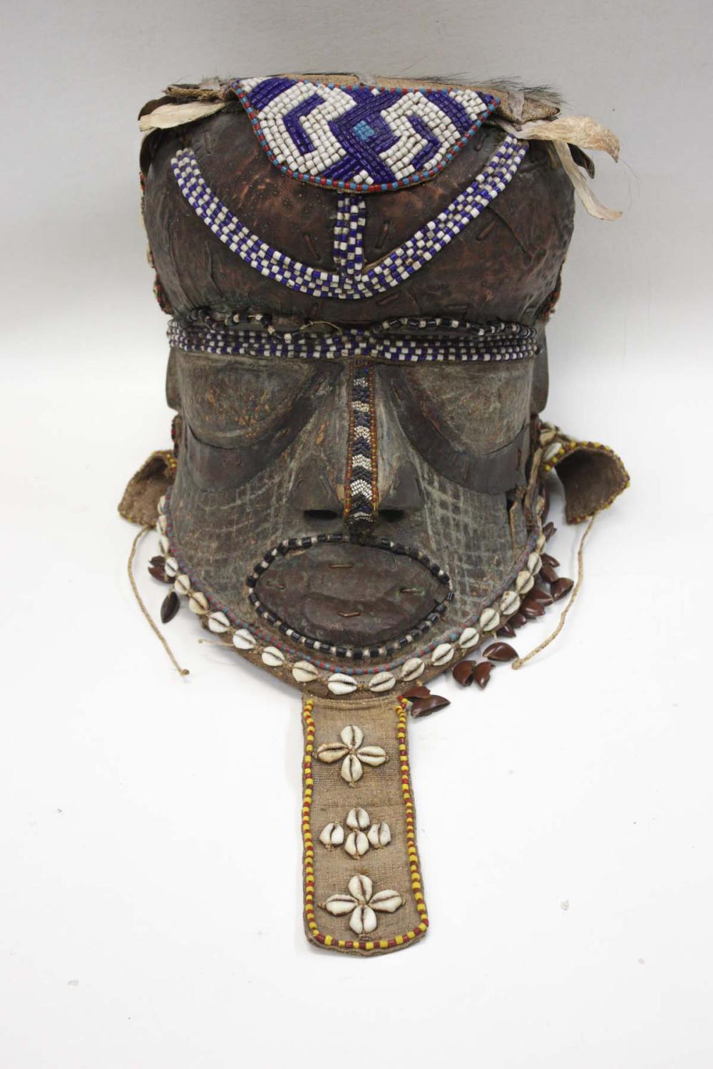 AFRICAN TRIBAL HELMET MASK (BWOOM),