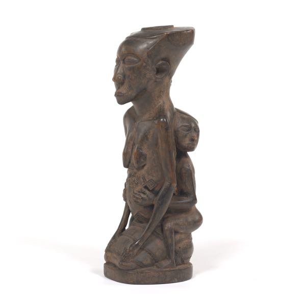 AFRICAN TRIBAL KUBA SCULPTURE 10" x