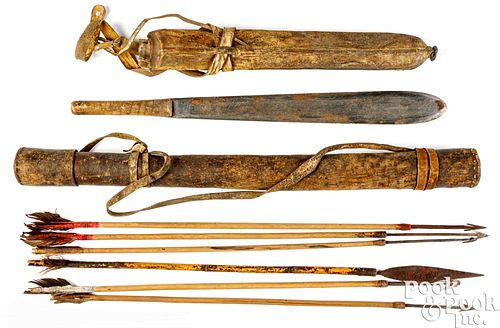AFRICAN TRIBAL LEATHER QUIVER