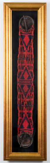 AFRICAN TRIBAL RED & BLACK WOV