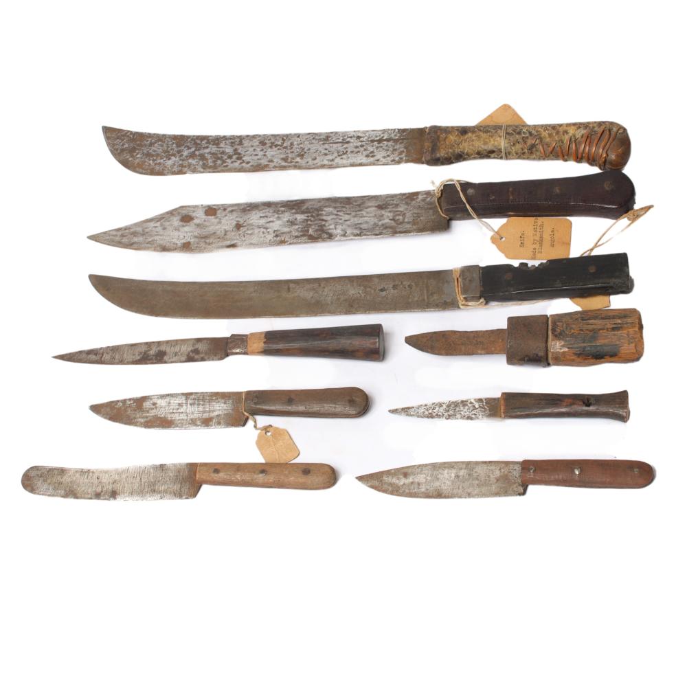 AFRICAN WEAPONRY; 9 HANDMADE