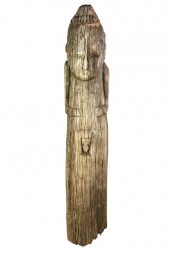 AFRICAN WOOD CARVED FIGUREProv