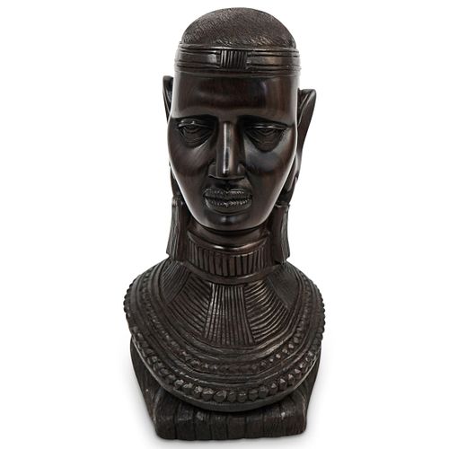 AFRICAN WOOD FEMALE BUST