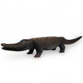 AFRICAN WOOD MANCALA CROCODILE